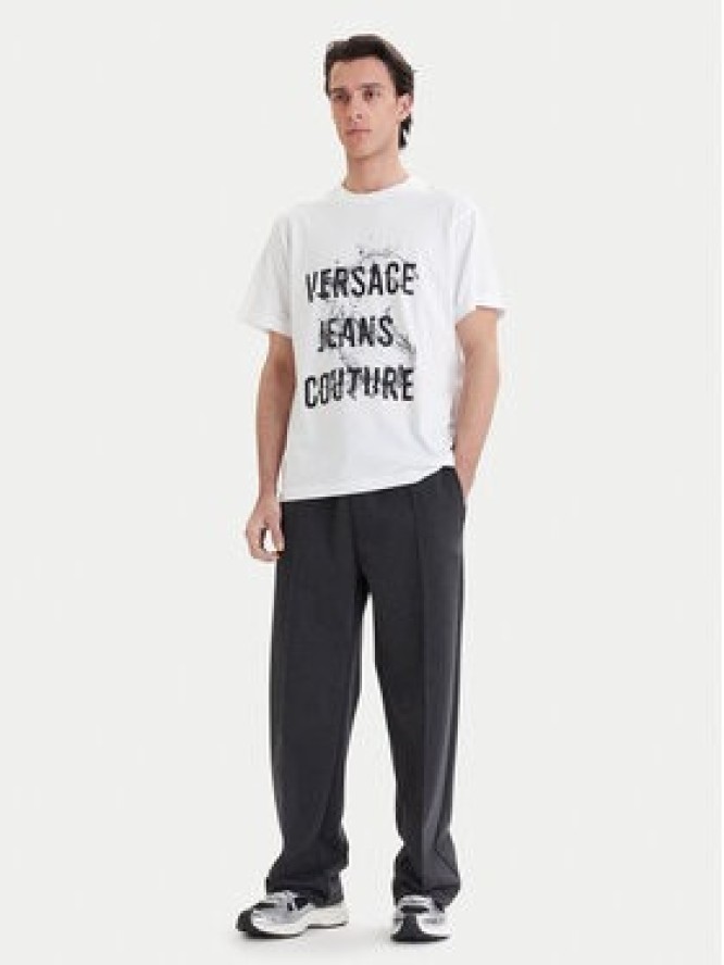 Versace Jeans Couture T-Shirt 80GAHC01 CJ01C Biały Regular Fit