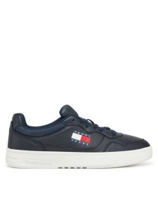 Tommy Jeans Sneakersy (New) Tjm Cupsole Leather Ess EM0EM01443 Granatowy