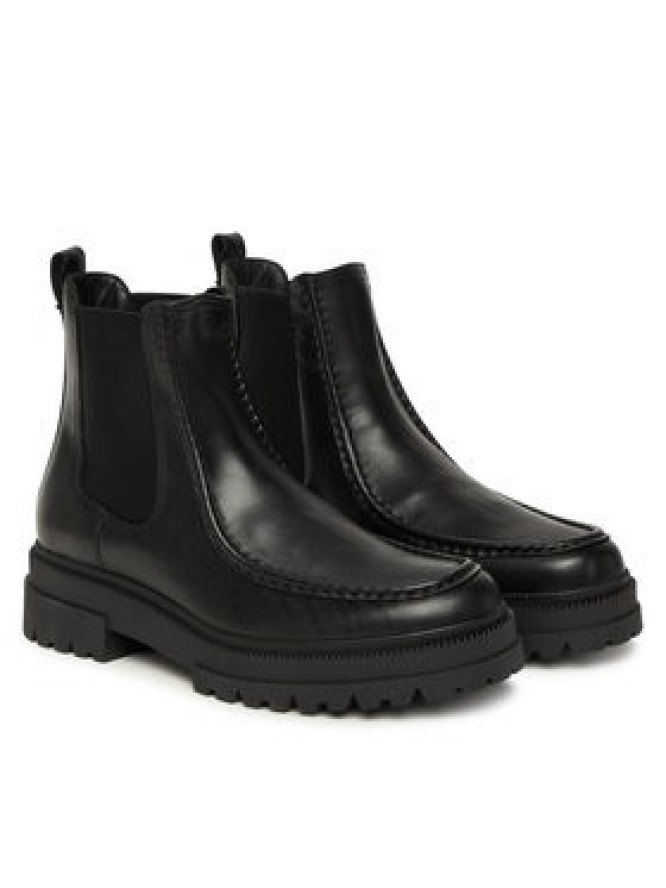 Tommy Hilfiger Sztyblety Th Chunky Dress Casual Chel FM0FM05763 Czarny