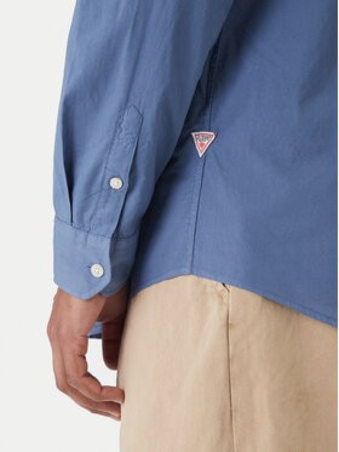 Guess Koszula F6GH02 WN861 Niebieski Regular Fit