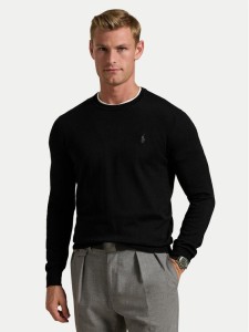 Polo Ralph Lauren Sweter 710946143004 Czarny Slim Fit