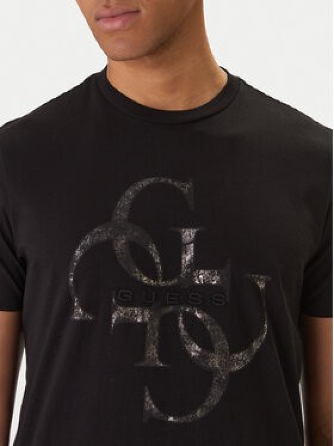 Guess T-Shirt M6RI03 I3Z14 Czarny Regular Fit