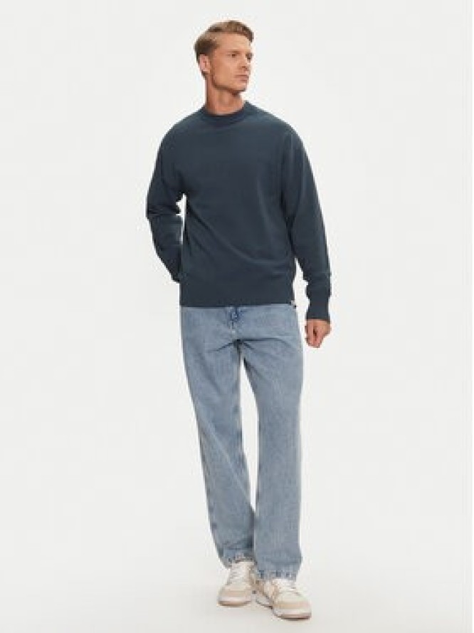 Jack & Jones Sweter Collective 12251556 Granatowy Relaxed Fit