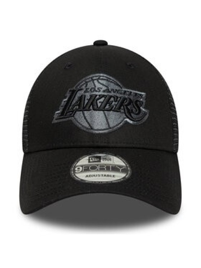 New Era Czapka z daszkiem LA Lakers NBA Black 9FORTY 60667432 Czarny