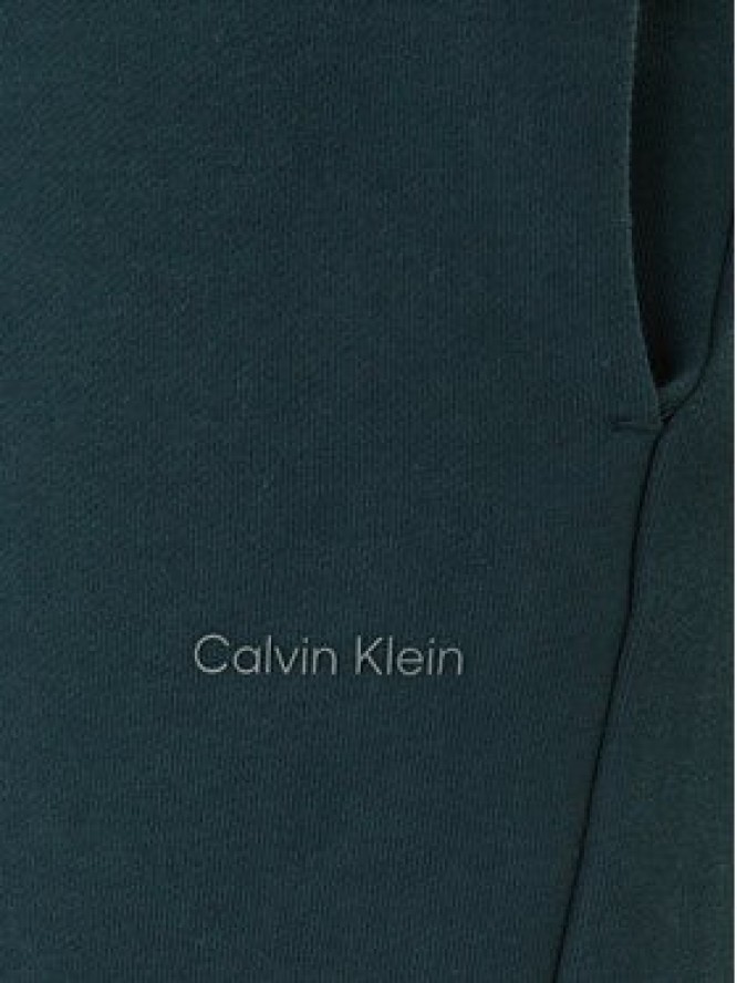 Calvin Klein Szorty sportowe Nano Logo LV04LF244G Zielony Regular Fit