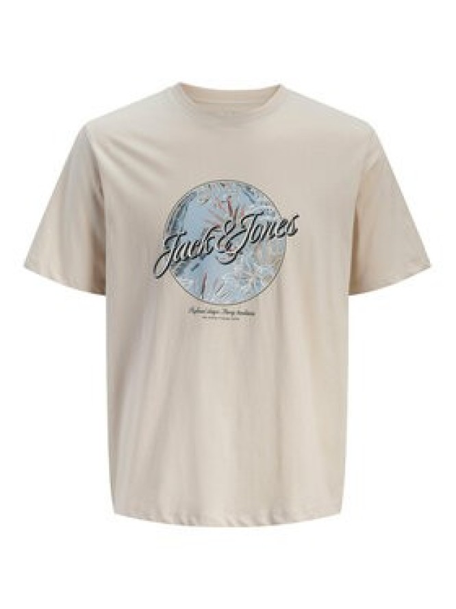 Jack & Jones T-Shirt Honolulu 12288088 Beżowy Regular Fit
