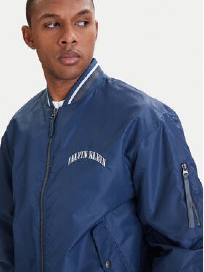 Calvin Klein Jeans Kurtka bomber LV04RF510G Niebieski Regular Fit