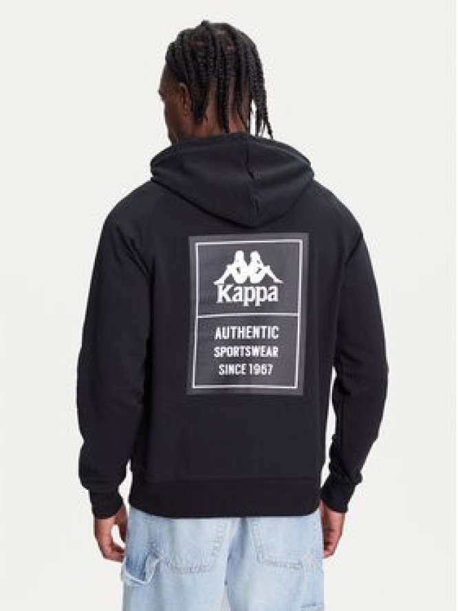 Kappa Bluza Authentic 321W7GW Czarny Regular Fit