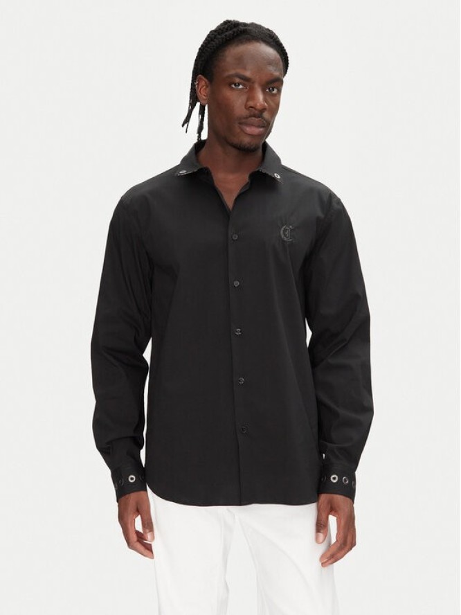 Just Cavalli Koszula 78OAL2A0 Czarny Relaxed Fit
