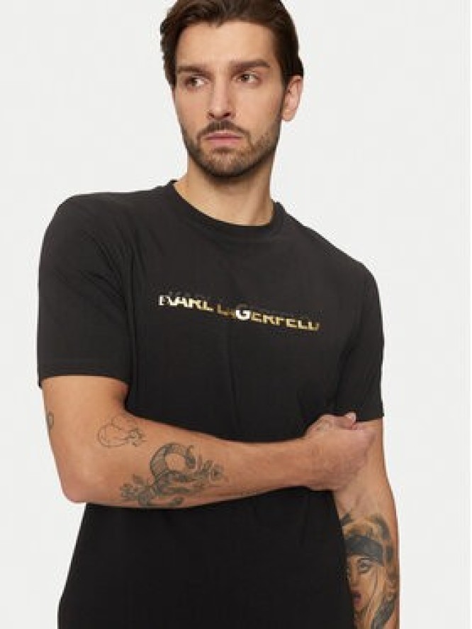 KARL LAGERFELD T-Shirt 755462 551235 Czarny Regular Fit