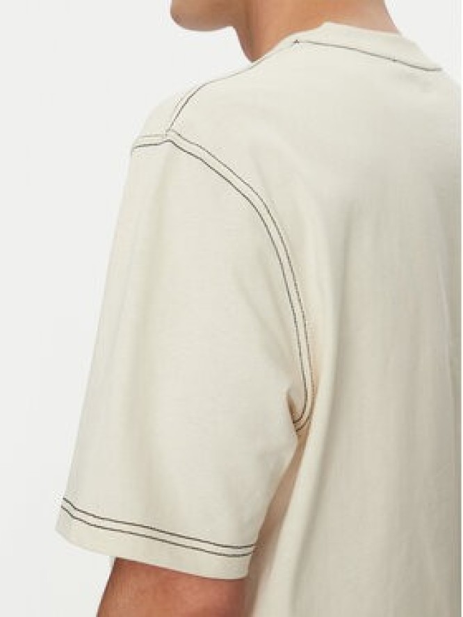 AMI Paris T-Shirt HTS029.JE0118 Beżowy Regular Fit