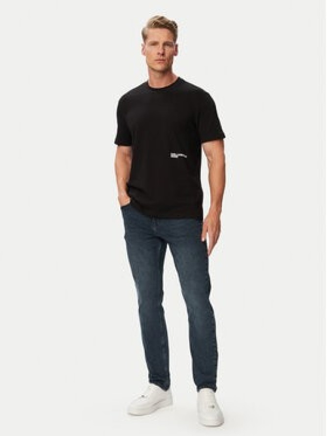 Karl Lagerfeld Jeans T-Shirt B3M17005 Czarny Regular Fit