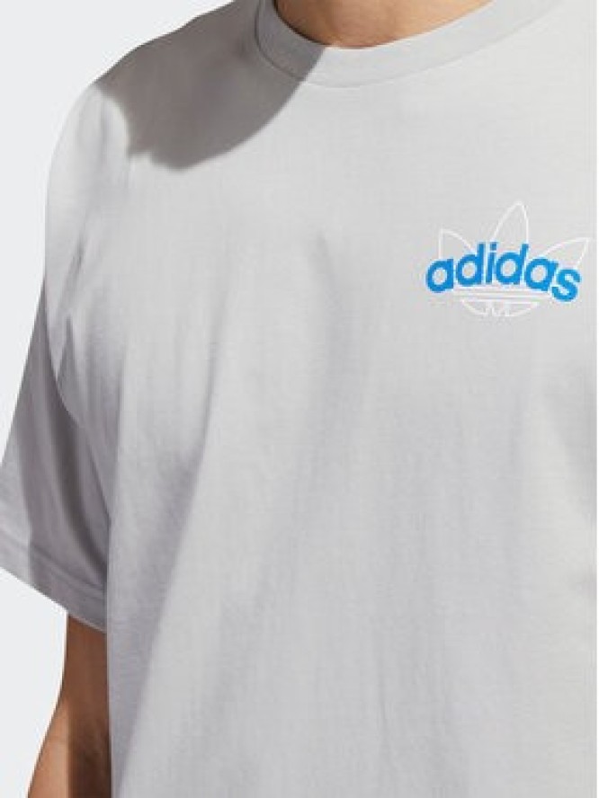 adidas T-Shirt Athletic Club HI2971 Szary Regular Fit