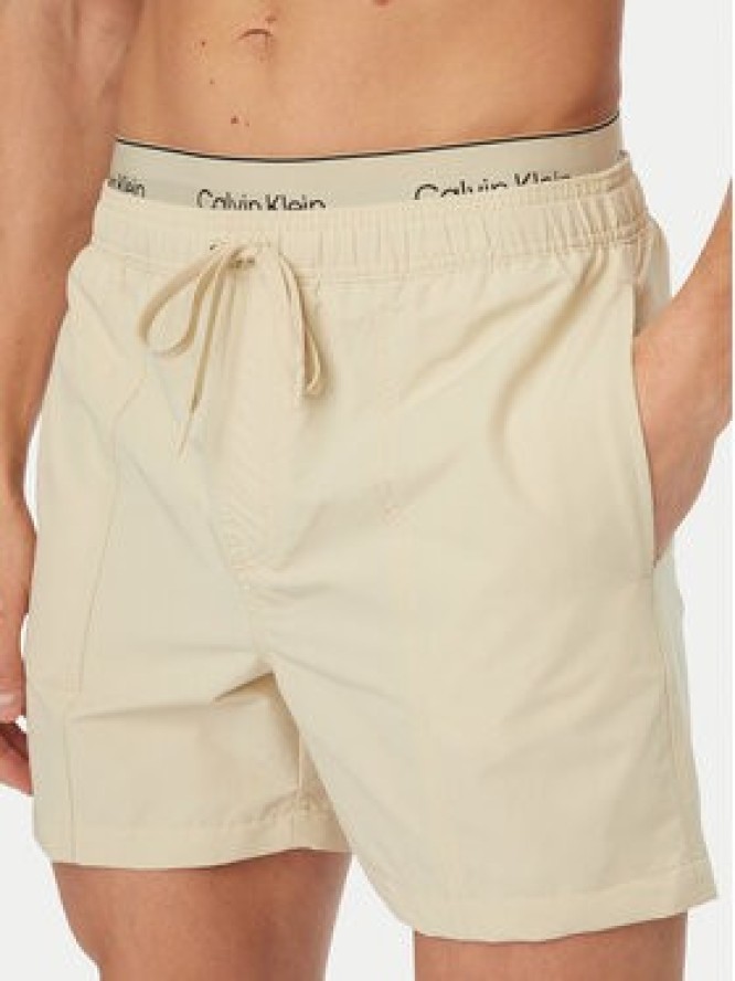 Calvin Klein Swimwear Szorty kąpielowe LV00N61017 Szary Regular Fit