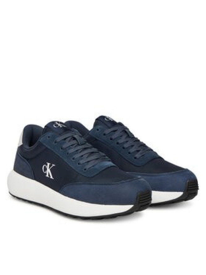Calvin Klein Jeans Sneakersy Athleisure Runner Laceup Ny-Su YM0YM01370 Granatowy