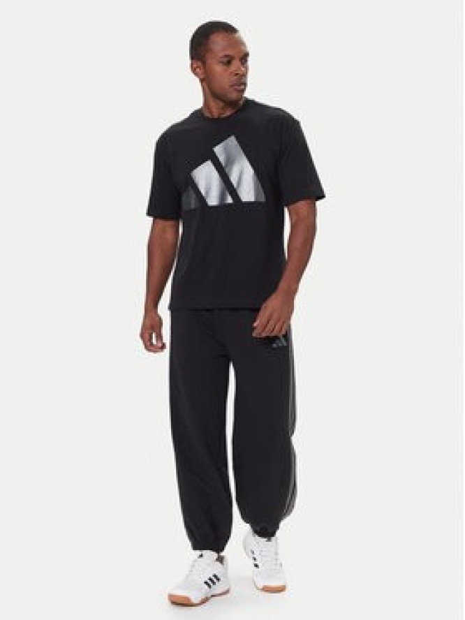 adidas T-Shirt JM1709 Czarny Loose Fit