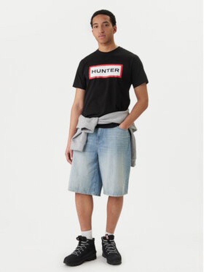 Hunter T-Shirt Halton HARM0019252 Czarny Regular Fit