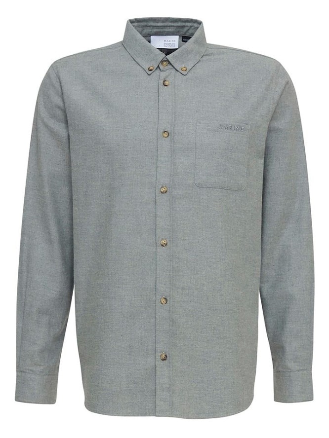 MAZINE Koszula "Simo" w kolorze szarym rozmiar: M