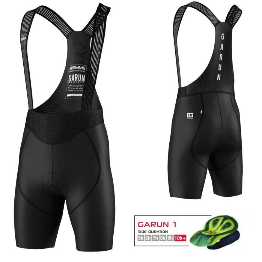 Spodenki rowerowe męskie Biemme Garun Project 25 na szelkach