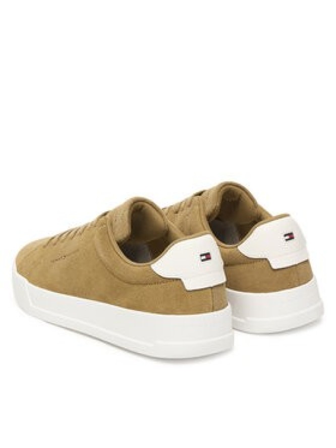 Tommy Hilfiger Sneakersy Th Court Core Suede FM0FM05716 Brązowy