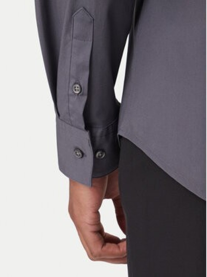Calvin Klein Koszula LV04LB145G Szary Slim Fit
