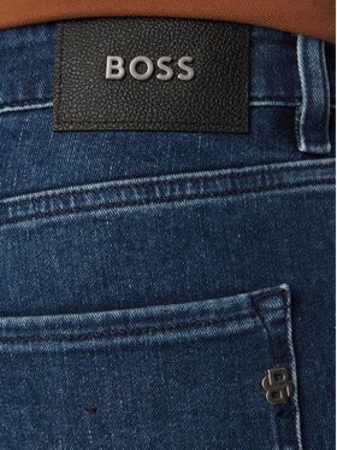 BOSS Jeansy Delaware 50557490 Granatowy Slim Fit