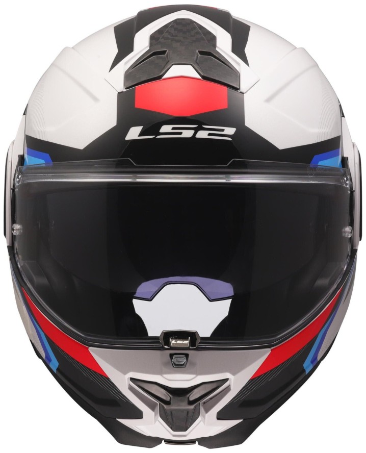 Kask składany LS2 FF910 Advant II Triple S biały/niebieski/czerwony