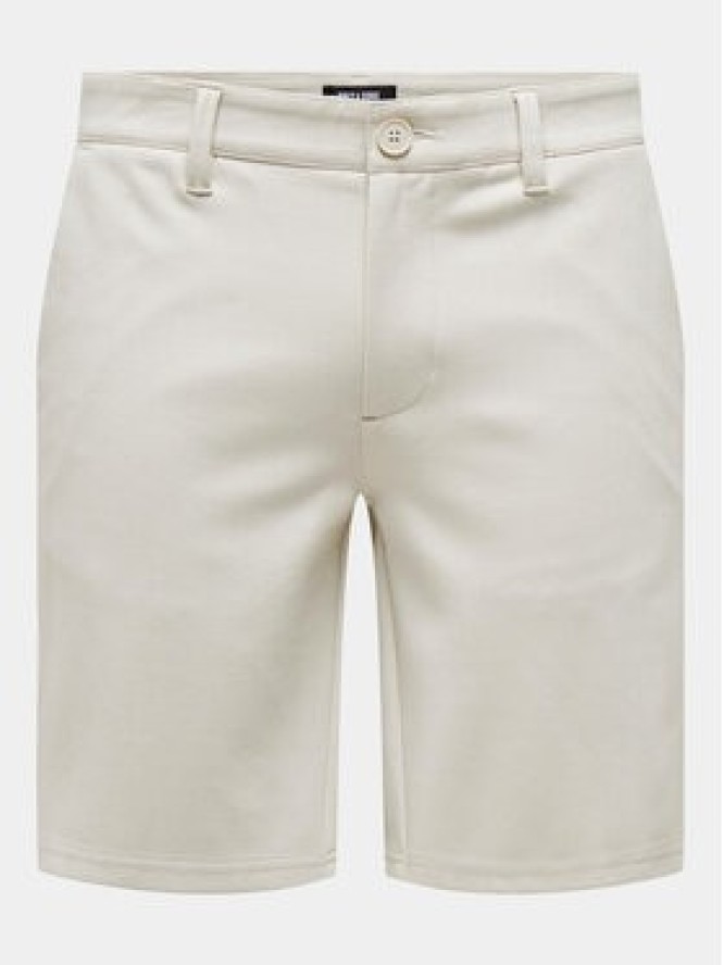 Only & Sons Szorty materiałowe Mark 22018667 Écru Regular Fit