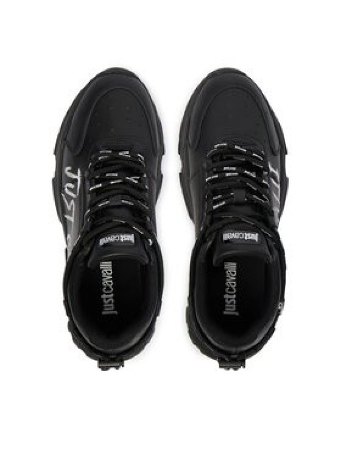 Just Cavalli Sneakersy 80QA3SH1 ZPC21 Czarny