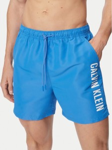 Calvin Klein Swimwear Szorty kąpielowe LV00N61047 Niebieski Regular Fit