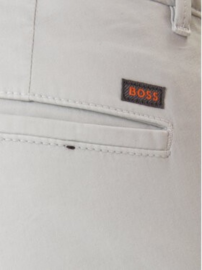 BOSS Spodnie materiałowe Chino 50510933 Szary Regular Fit