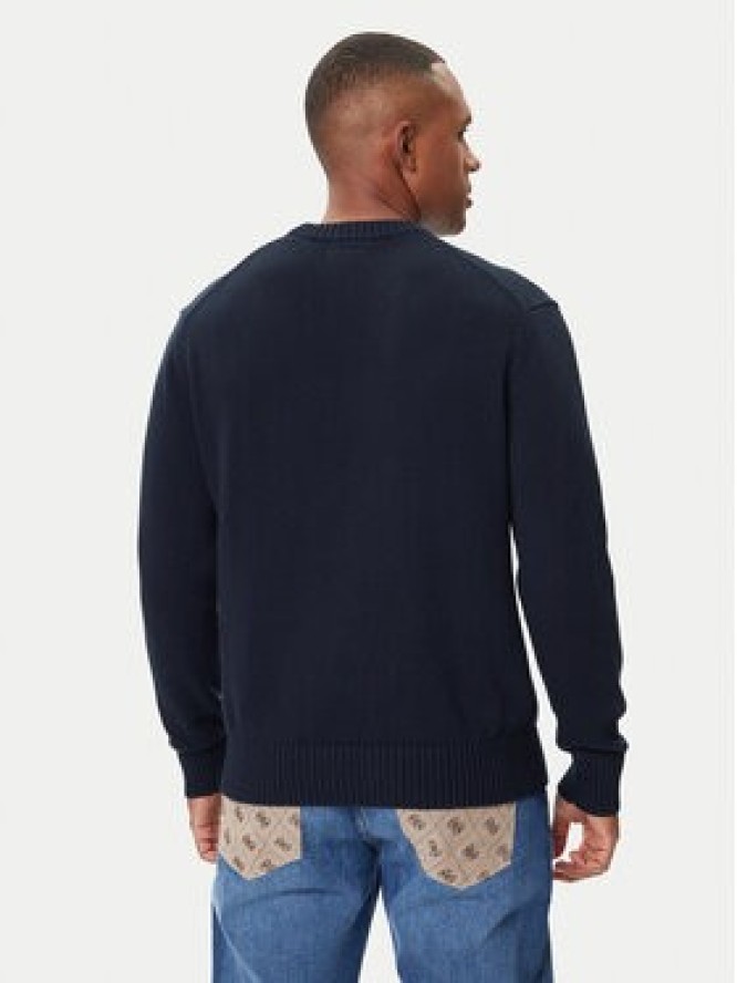 Guess Jeans Sweter M4BR31 Z3HM1 Granatowy Regular Fit