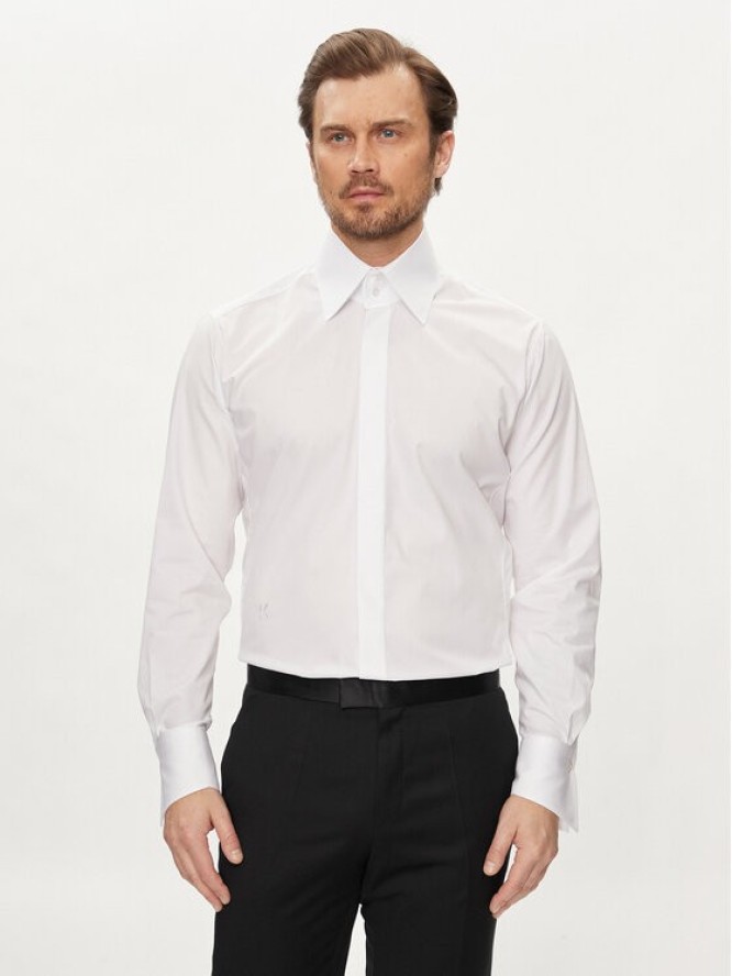 KARL LAGERFELD Koszula 605008 Biały Slim Fit