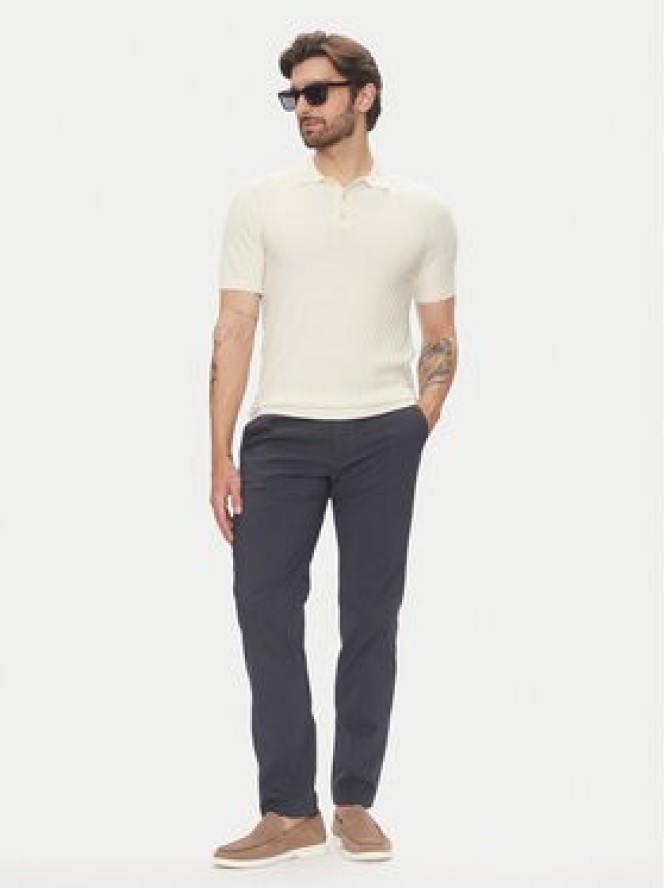 Pierre Cardin Chinosy C3 33730.1058 Granatowy Slim Fit