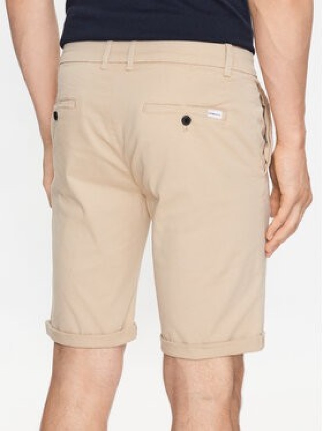 Lindbergh Szorty materiałowe 30-505044 Beżowy Slim Fit