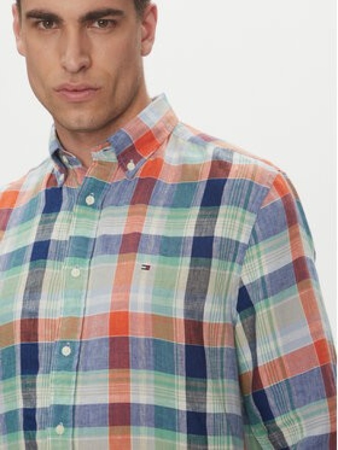 Tommy Hilfiger Koszula Summer Madras MW0MW39166 Kolorowy Regular Fit