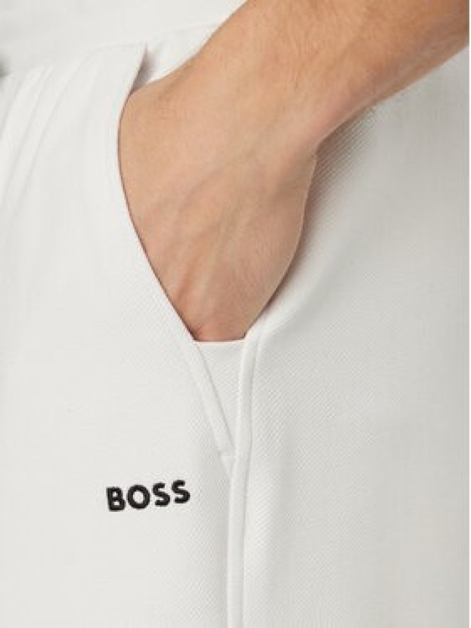 BOSS Spodnie dresowe Member Hurley 50558602 Biały Regular Fit