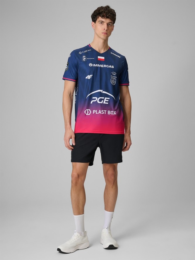 4F Koszulka meczowa replika wyjazdowa z sezonu 2025/26 męska 4F x Projekt Warszawa - granatowa XXL