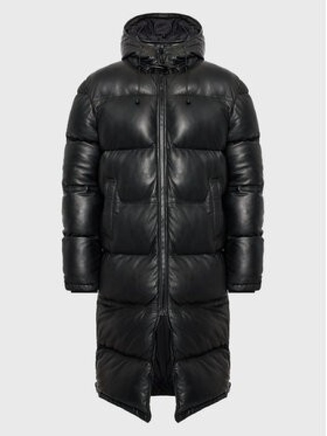 Serge Pariente Kurtka skórzana Vibes Czarny Regular Fit