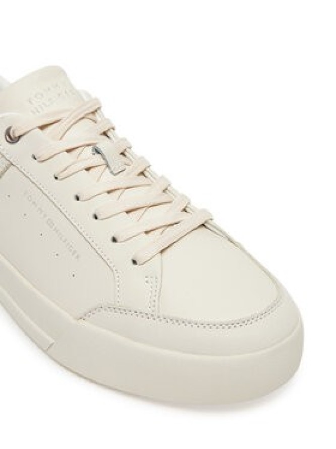 Tommy Hilfiger Sneakersy Court Mix Lnubuck FM0FM05410 Beżowy