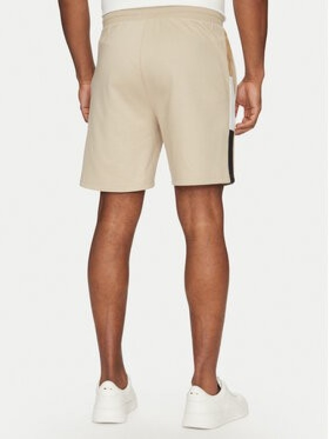 BOSS Szorty sportowe Iconic 50540730 Beżowy Regular Fit