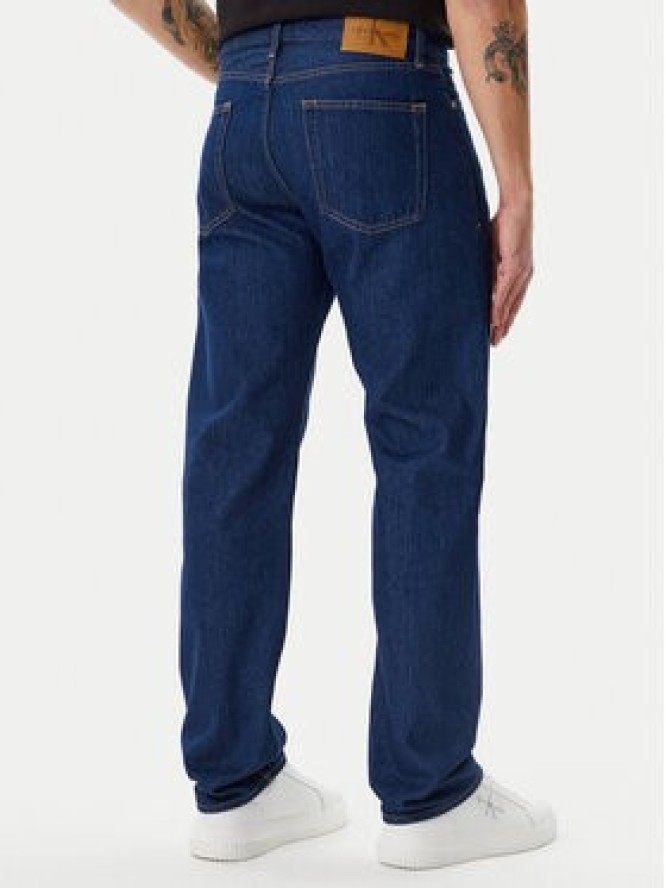 Calvin Klein Jeans Jeansy J30J327207 Granatowy Straight Fit