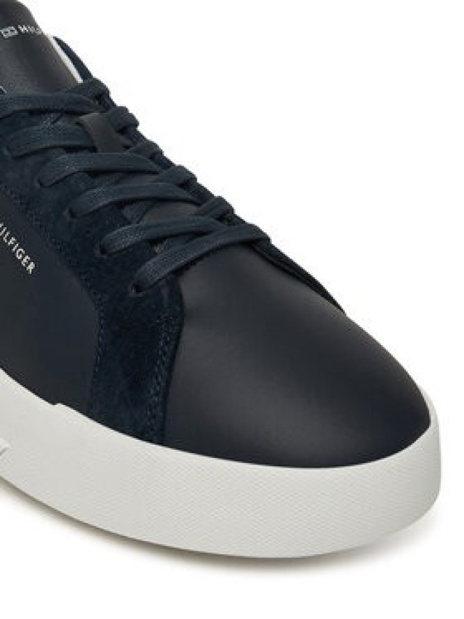 Tommy Hilfiger Sneakersy Th Court Mix FM0FM05634 Granatowy