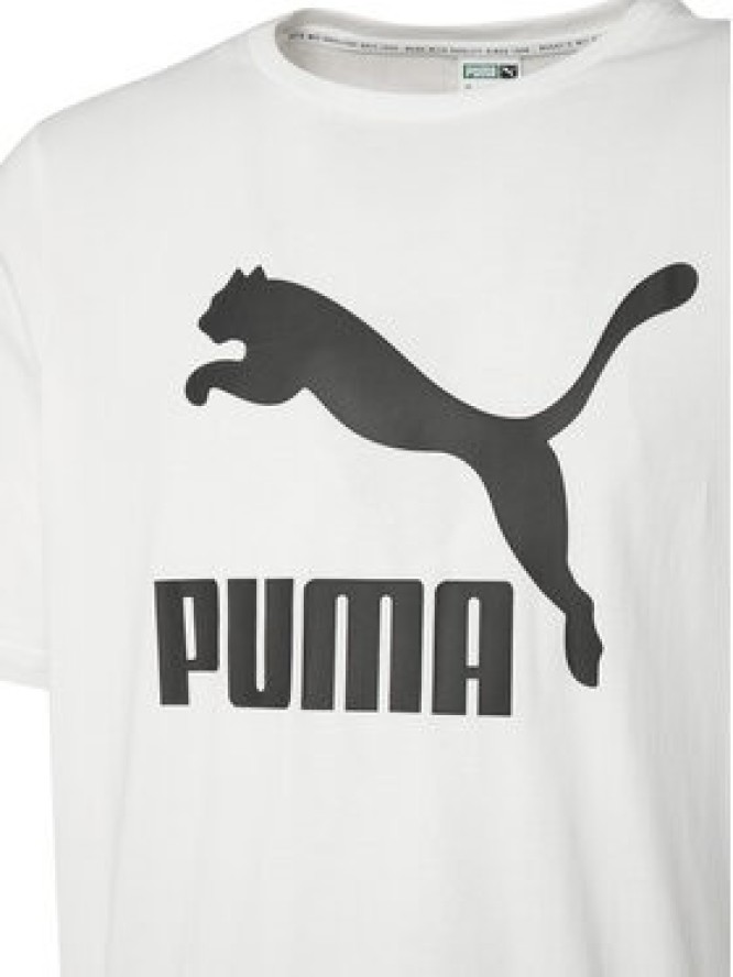 Puma T-Shirt Classics Logo 530088 Biały Regular Fit