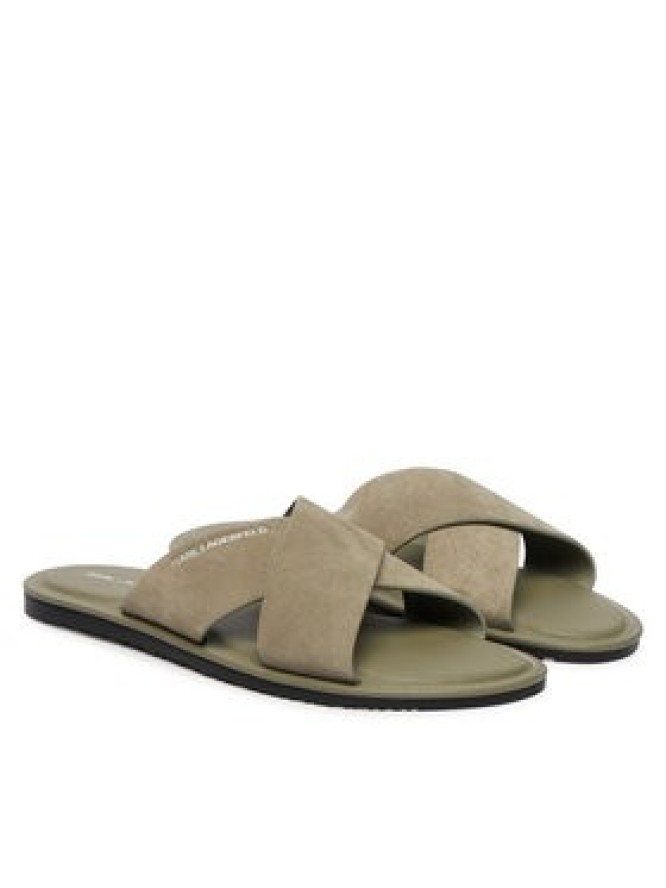 KARL LAGERFELD Klapki KL70213C Szary