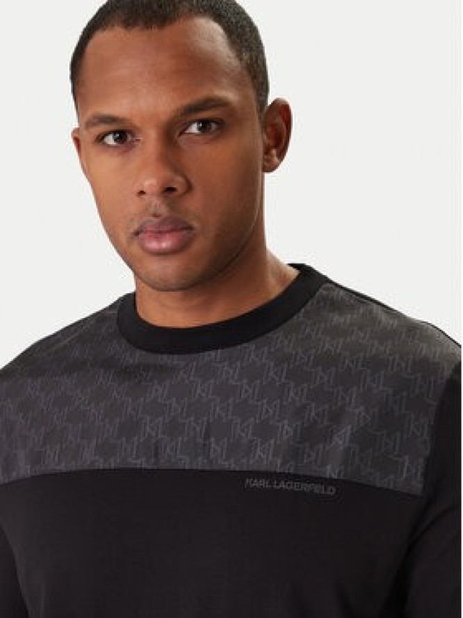 KARL LAGERFELD T-Shirt 755030 561221 Czarny Regular Fit