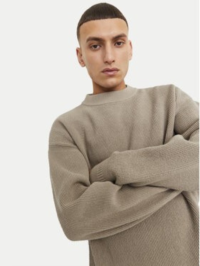 Jack & Jones Sweter 12260041 Beżowy Relaxed Fit