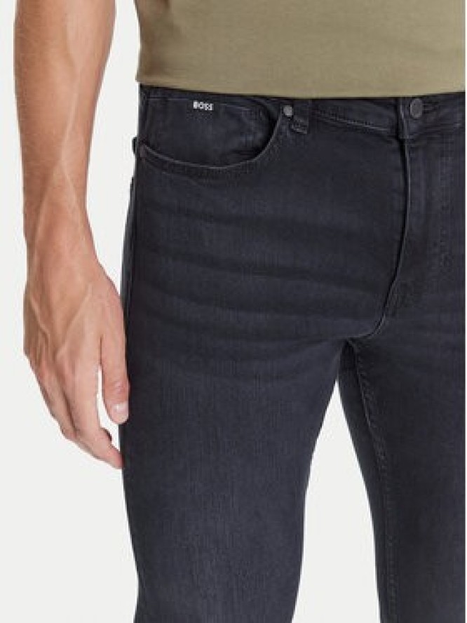 BOSS Jeansy P-Delaware 50546919 Czarny Slim Fit