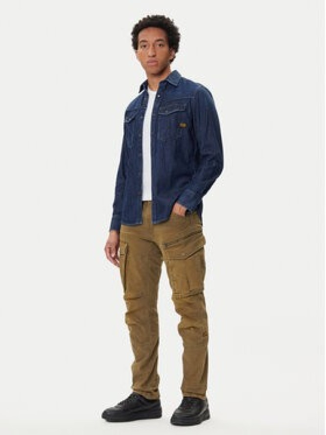 G-Star Raw Spodnie materiałowe Rovic Zip 3D D02190-E172 Zielony Tapered Fit