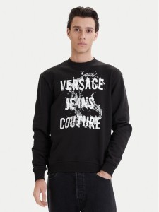Versace Jeans Couture Bluza 80GAIC01 CF00C Czarny Regular Fit